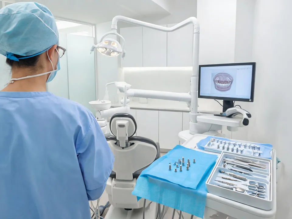 Dental implant surgical cassette and digital scan workstation